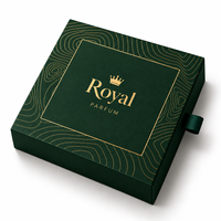 Boîte d'emballage cosmétique de luxe personnalisée pour parfum et crème pour les yeux avec fermeture magnétique et estampage à chaud doré pour les marques de beauté