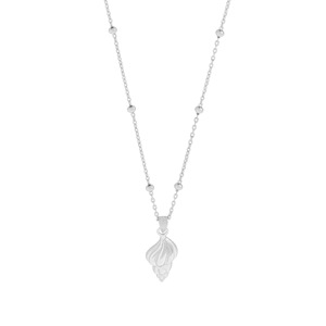 Collana con Ciondolo a Conchiglia Marina in Argento Sterling 925 Placcato <span class=keywords><strong>Oro</strong></span> 18K di Alta Qualità per Donne - Product Image 5