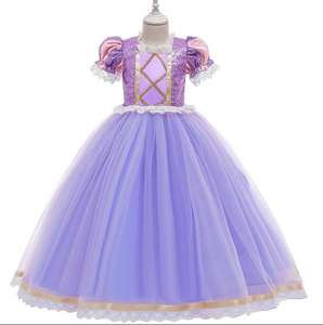 Robe de princesse Raiponce Ecowalson pour filles, costume de cosplay pour enfants, <span class=keywords><strong>Sofia</strong></span> Vestidos, robe de fête de Noël pour enfants - Product Image 5