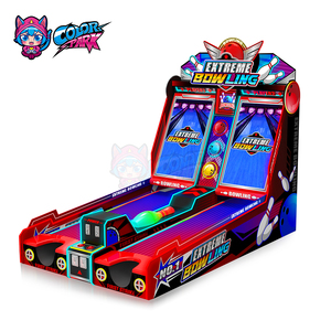 เครื่องเล่นโบว์ลิ่งสองเลนสีสัน<span class=keywords><strong>สดใส</strong></span>ในสวนสนุก พร้อมวิดีโอพินบอล โยนลูกบอล ตู้เกมหยอดเหรียญ โบว์ลิ่งอาร์เคดแบบหยอดเหรียญ - Product Image 6