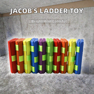 Juguetes Educativos de Plástico JXD para Niños de 5 a 7 Años, Juego de Rompecabezas Clásico y Colorido de la Escalera de Jacob - Product Image 2