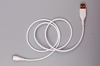 Câble de charge rapide USB-A vers Micro-USB 2M 3A en PVC pour téléphone portable, appareil photo, ordinateur, voiture et lecteur MP3/MP4