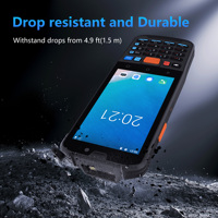 Nuevo Escáner PDA Android 14 con 4G LTE, 4GB 64GB, Terminal Portátil Industrial con Teclado Numérico para Control de Inventario y Logística