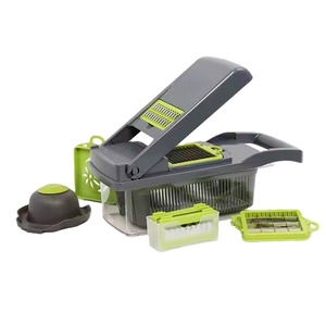 Nhà Máy Bán Buôn Bình Thường Của Nhãn Hiệu 16 Miếng Tay Hoạt Động Rau Slicer, Veggie <span class=keywords><strong>Chopper</strong></span>, Thực Phẩm <span class=keywords><strong>Chopper</strong></span>, Hành Tây Cắt - Product Image 1