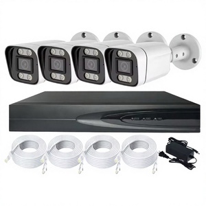 Sistem Kamera Keamanan Lengkap 5MP 8Ch 5 in 1 DVR AHD BULLET dan Dome Kit HD Berkabel untuk Luar Ruangan dengan Penglihatan Malam Hari dan Perekaman CCTV