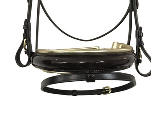 Bridon en cuir de cheval de haute qualité, rembourrage anatomique doux, élégant, doux et confortable, pour l'entraînement et les spectacles - Product Image 2