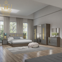 Meubles de chambre à coucher design de placard de lit en MDF moderne de haute qualité ensembles de chambre à coucher en bois simples de stockage de Massage pour la maison