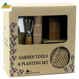 Tuingereedschap 3-delige Set Mini-Tuinschep Hark Spade Vetplanten Potplanten Losse Grondschep Sappige Plantgereedschapset