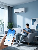 Climatiseur solaire hybride Deye R32 écologique AC/DC 12000 BTU mural à onduleur certifié TUV CE