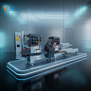 Sierra de Corte de Perfiles de Aluminio de Doble Cabezal CNC E-WORLD, Motor de Alta Precisión, Máquina Industrial para el Procesamiento de Puertas y Ventanas - Product Image 1
