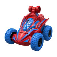 Niños 360 °   Coche RC Acrobático Giratorio - Vehículo Eléctrico Todoterreno de 4 Canales con Cable USB - Juguete de Control Remoto Listo para Usar