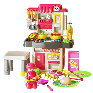 <span class=keywords><strong>Petit</strong></span> <span class=keywords><strong>Chef</strong></span> musique enfant en bas âge cuisine nourriture jouets grésillement enfants ensemble de cuisine pour garçons d'âge préscolaire semblant jouer ménage jouet en plastique - Product Image 1