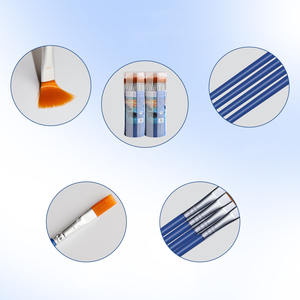 <span class=keywords><strong>Pennelli</strong></span> <span class=keywords><strong>per</strong></span> Pittura con Setole in Nylon Blu e Manico in Plastica, Piatti/Appuntiti, <span class=keywords><strong>per</strong></span> Artisti, <span class=keywords><strong>per</strong></span> Olio, Acquerello, Acrilico <span class=keywords><strong>su</strong></span> Roccia, <span class=keywords><strong>Tela</strong></span>, Corpo, Viso - Product Image 4