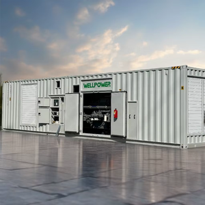 Générateur de puissance en conteneur silencieux 1000KW 1200KW 1600KVA 1800KVA 2000KVA à démarrage automatique, refroidissement par eau, 400V - Product Image 3