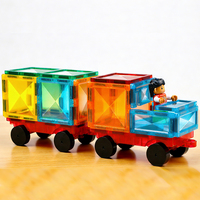 Juego de Construcción y Apilamiento con Imanes STEM, Kit de Construcción de Plástico para Preescolar y Jardín de Niños, Dimensiones de 7.5 cm