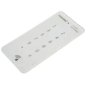 Custom Touch Control Fingerprint Silk Screen Printing Painel de vidro temperado para Door Office Smart Lock