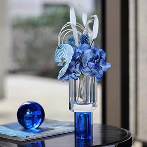 Vaso da Tavolo Grande <span class=keywords><strong>di</strong></span> Lusso Design Moderno <span class=keywords><strong>in</strong></span> Cristallo Sfaccettato Trasparente Ambra Nero Ecologico Artigianato <span class=keywords><strong>in</strong></span> Cristallo all'Ingrosso Decorazione per la Casa - Product Image 3