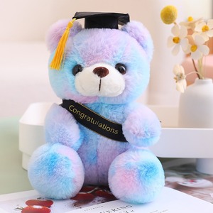Orsetto di peluche colorato con cappello, resistente, stampa digitale, ideale come bomboniera per matrimoni <span class=keywords><strong>e</strong></span> compleanni - Articolo caldo <span class=keywords><strong>e</strong></span> di tendenza - Product Image 4