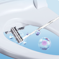 Vente flash Toilette portable intelligente avec fonction de lavage bidet et couvercle chauffant pour siège Nouveau produit Matériel plastique de haute qualité