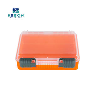 Kebon KB3009 Kırmızı Mini Plastik İlk Yardım Çantası 15x13.5x4.3cm Atölye, Ev ve Ofis için Acil Durum Malzemeleri - Product Image 3