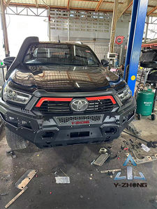 Parachoques de Acero de 5 mm Negro Brillante Tipo Bull Bar para Vehículos 4x4 Todoterreno de Gran <span class=keywords><strong>Venta</strong></span> para Toyota Hilux N70 Revo <span class=keywords><strong>Vigo</strong></span> Ranger Wildtrak XLT MQ Triton - Product Image 6