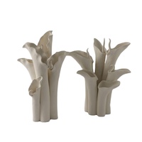 Magnifique Vase Décoratif Abstrait Nordique Moderne Wabi-sabi en Porcelaine Faite à la Main avec Glaçure Mate pour la Décoration Intérieure