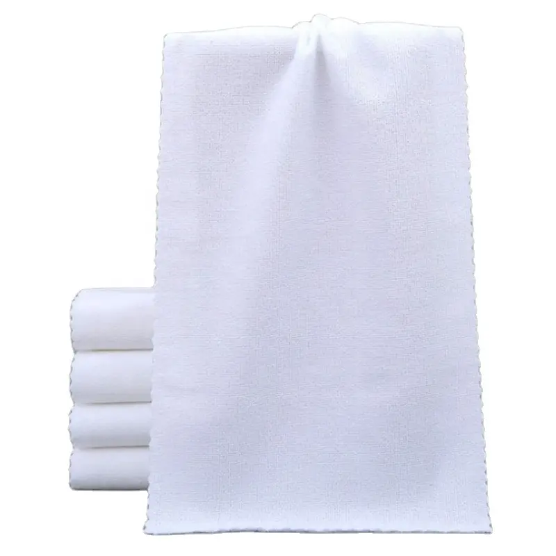 Juego de toallas de baño de fábrica de china, venta al por mayor, Toalla de baño grande de microfibra blanca para uso en hotel para niños, 200gsm 70*140cm