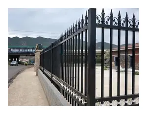 European Style Protective Guardrail Rural Luxury Villa Courtyard Fence Chinese Metal Aluminum Alloy Plastic Garden Fence