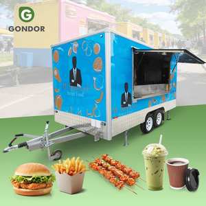 Camion de nourriture électrique en fibre de verre avec cuisine complète pour la vente de bonbons et de chips, chariot mobile, café à vendre - Product Image 1