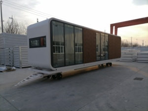 Casa Inteligente Prefabricada de 40 pies, Sistema Domótico Completamente Automático, Casa Contenedor Moderna de Lujo sobre Ruedas, Remolque para Exteriores - Product Image 3