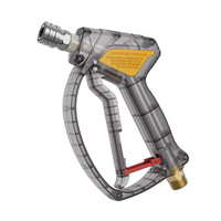 Pistolet de pulvérisation haute pression transparent avec raccord rapide 3/8 M22, pistolet à eau haute pression 250 bar 3700 psi