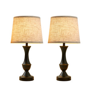 โคมไฟ LED ตั้งโต๊ะดีไซน์แบบสัมผัสขนาด2 22 ", โคมไฟข้างเตียงสูง/ข้างเตียงโคมไฟ USB C + A พอร์ตหรี่แสงได้3ทาง - Product Image 1