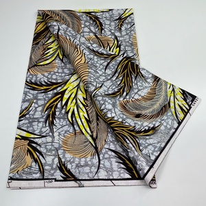 Tissu africain GRAND Wax Dutch Loincloths en gros, <span class=keywords><strong>Pagne</strong></span> original africain véritable tissu imprimé Wax, 6 Yards pour vêtements - Product Image 6