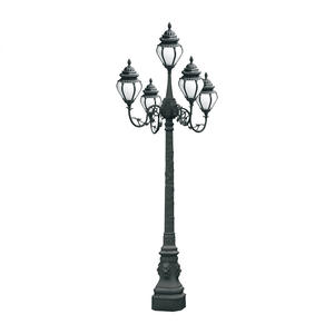 Paisaje estilo europeo clásico 5 luces paisaje iluminación exterior decorativo jardín luz LED poste lámpara poste fabricación - Product Image 1