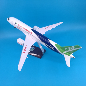 Modèle d'avion en résine moulée sous pression <span class=keywords><strong>COMAC</strong></span> C919 1/80 de 47 cm avec éclairage LED, prototype <span class=keywords><strong>COMAC</strong></span>, ornement d'aviation avec base de présentation - Product Image 5