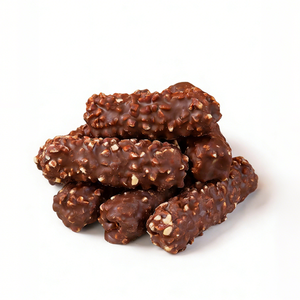 Barre de <span class=keywords><strong>chocolat</strong></span> croustillante au riz, gaufrette enrobée de <span class=keywords><strong>chocolat</strong></span> avec garniture au <span class=keywords><strong>chocolat</strong></span> ou au beurre de cacahuète, bâton énergétique aux céréales - Product Image 2
