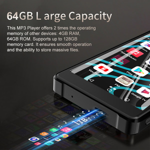 เครื่องเล่น MP4 ระบบแอนดรอยด์หน้าจอใหญ่ 5 นิ้ว พร้อมกล้อง รองรับ WiFi 4G/64G ตัวเครื่องอะลูมิเนียมอัลลอยด์ ลำโพงในตัว - Product Image 3
