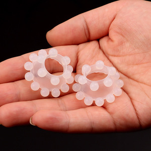 Anneau pénien externe en silicone à 18 billes pour retarder l'éjaculation, usage adulte - Product Image 2