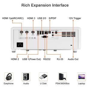 Projecteur de cinéma maison Optoma UHZ718 <span class=keywords><strong>4K</strong></span> <span class=keywords><strong>Ultra</strong></span>-<span class=keywords><strong>HD</strong></span> 3200 lumens ANSI Haute luminosité 3D Laser DLP intégré 5G Android 9.0 - Product Image 4