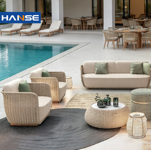 <span class=keywords><strong>Set</strong></span> da Giardino in Rattan Intrecciato a 4 Pezzi, Mobili da Esterno Impermeabili per Tutte le Stagioni - Product Image 1