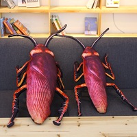 Gros 3D géant cafard en peluche jouet réaliste insecte oreiller éducatif nouveauté Gag cadeau réaliste cafard poupée