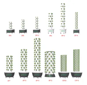 Liina 2024 verticale agricoltura commerciale impilabile idroponica torre giardino sistema idroponico verticale idroponico