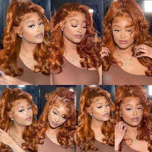 Perruque Deep Wave en dentelle frontale, 30 pouces, perruque Lace Front Wig Fine tressée, perruque Yaki Lace queue de cheval avec <span class=keywords><strong>frange</strong></span> - Product Image 6