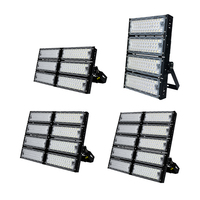 Vente directe d'usine, type modulaire, certifié IP65 CE, éclairage de stade haute luminosité, projecteur extérieur, lampadaire solaire LED 400W