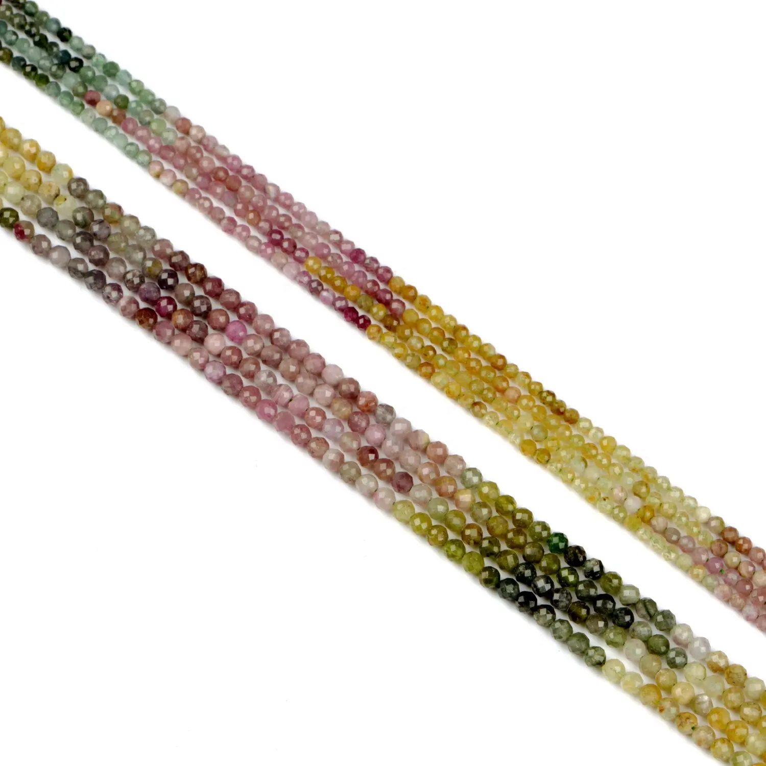 Gradient Ramp Tourmaline Hard Cutting Round Beads 3/4MM Wholesale Best Seller Good Price Natural Stone Inspired Loose Beads