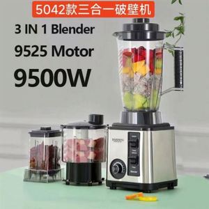 Mixeur portable multifonctionnel 3L de haute qualité pour jus frais, manuel, haute vitesse, en acier inoxydable, écologique et compatible lave-vaisselle - Product Image 3