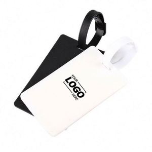 Custom Luggage Tags with <b>ID</b> Card <b>Holder</b> - Soft PVC Travel Baggage Tags for Promotional Gifts - Product Image 1