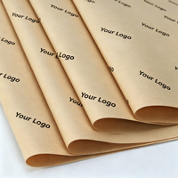Papier Kraft Personnalisé Imprimé Couché Écologique Recyclable 22gsm 30gsm 70gsm Mat Brillant Naturel pour Emballage Cadeau Taille et Logo Personnalisés