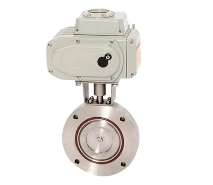 GID vacuum stainless steel SS electric butterfly valve