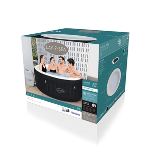 Bestway 60001 <span class=keywords><strong>Lay</strong></span> <span class=keywords><strong>Z</strong></span> <span class=keywords><strong>Spa</strong></span> <span class=keywords><strong>Miami</strong></span> <span class=keywords><strong>AirJet</strong></span> bañera de hidromasaje inflable <span class=keywords><strong>Spa</strong></span> 2-4 personas bañera de hidromasaje inflable bañera <span class=keywords><strong>Spa</strong></span> piscina - Product Image 6